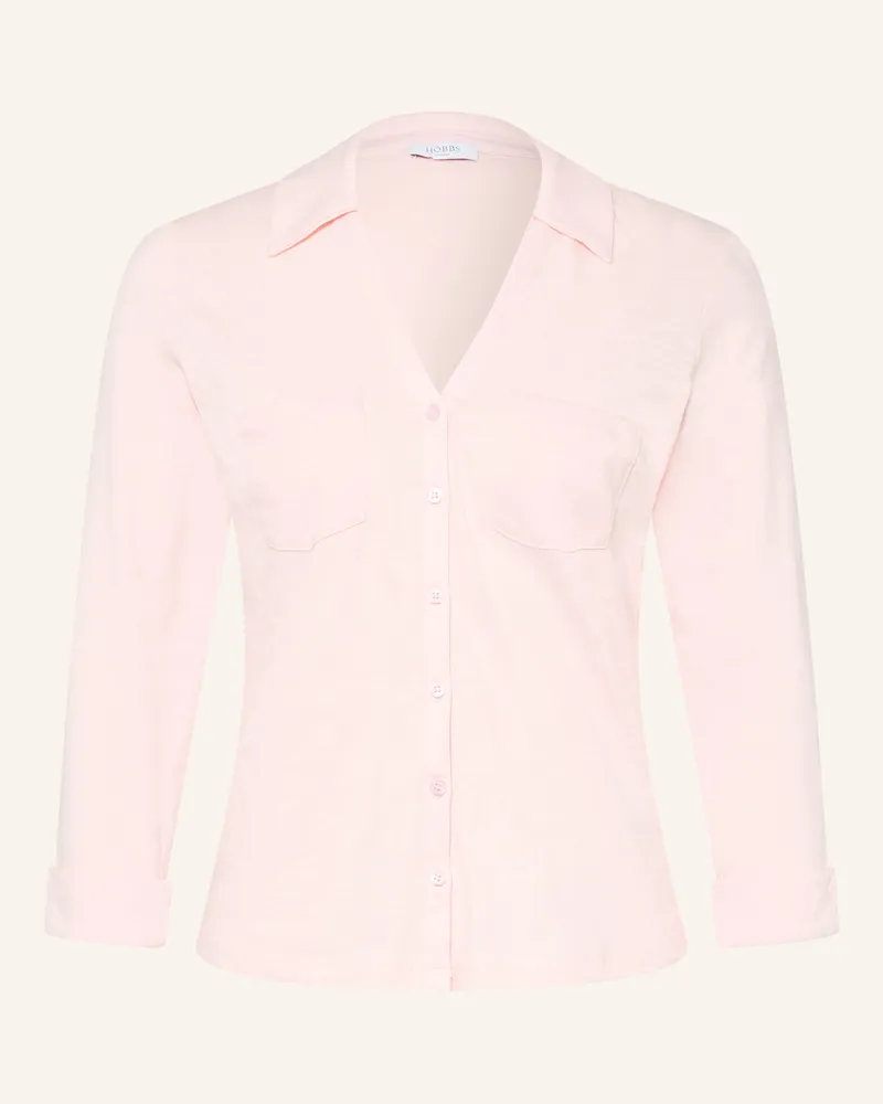 HOBBS London Jerseybluse Mit 3/4-Arm rosa Hellrosa