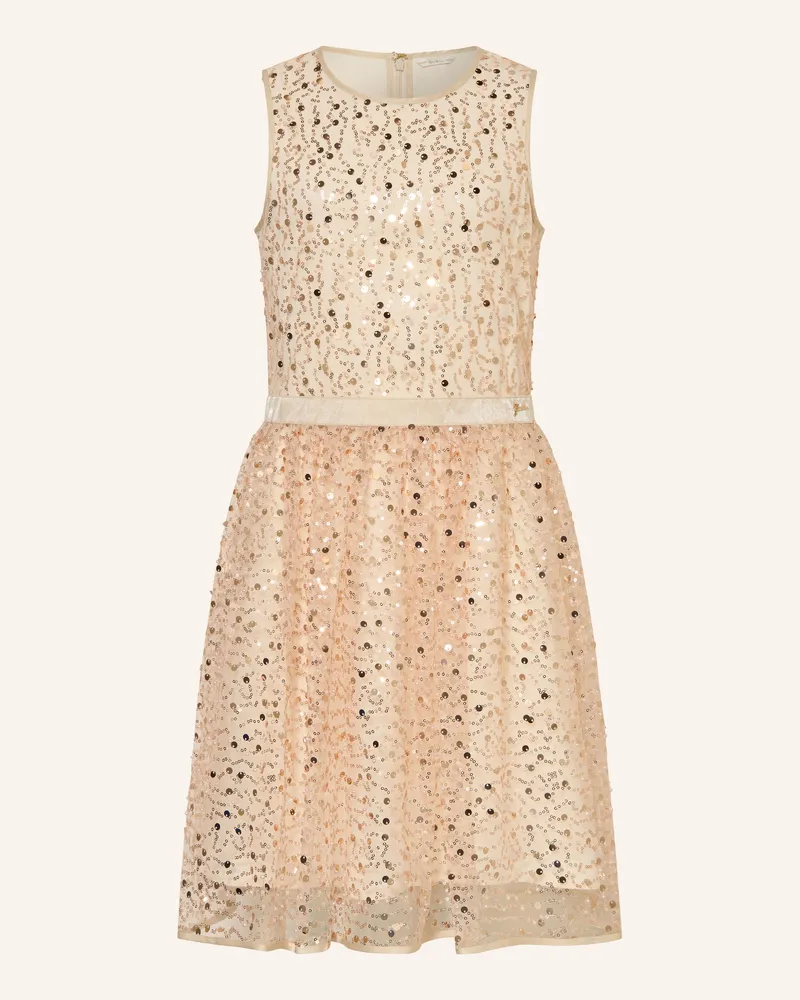 Guess Kleid Mit Pailletten beige Hellorange