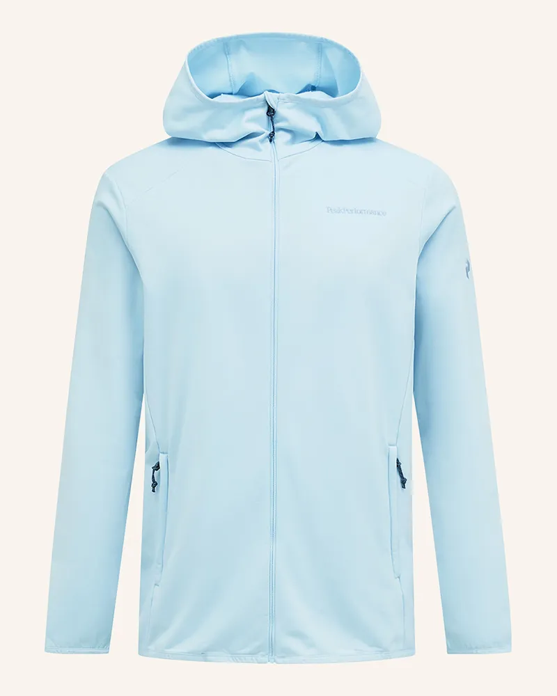Peak Performance Midlayer-Jacke LIGHT ZIP HOOD Hellblau