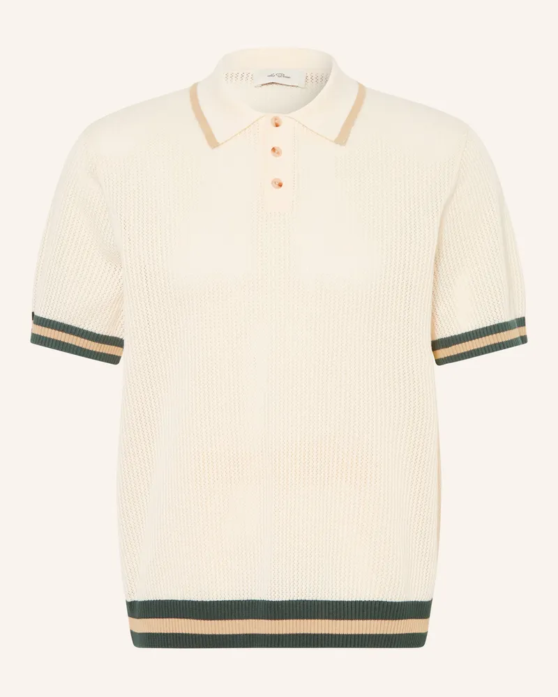 LES DEUX Strick-Poloshirt weiss Creme