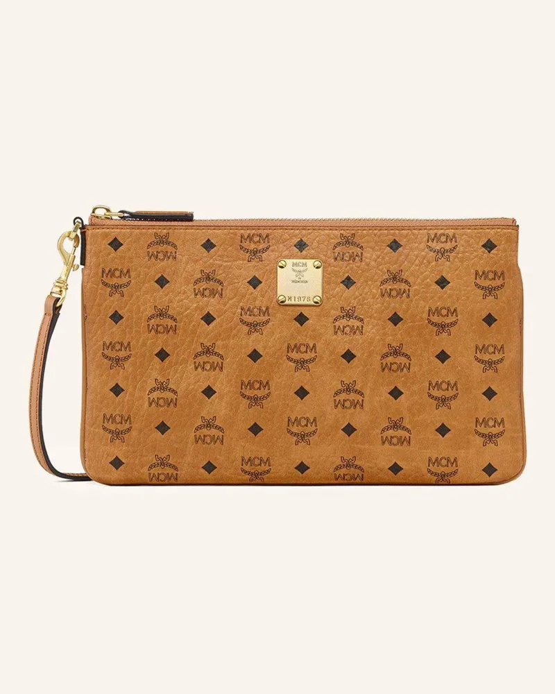 MCM Umhängetasche braun Cognac