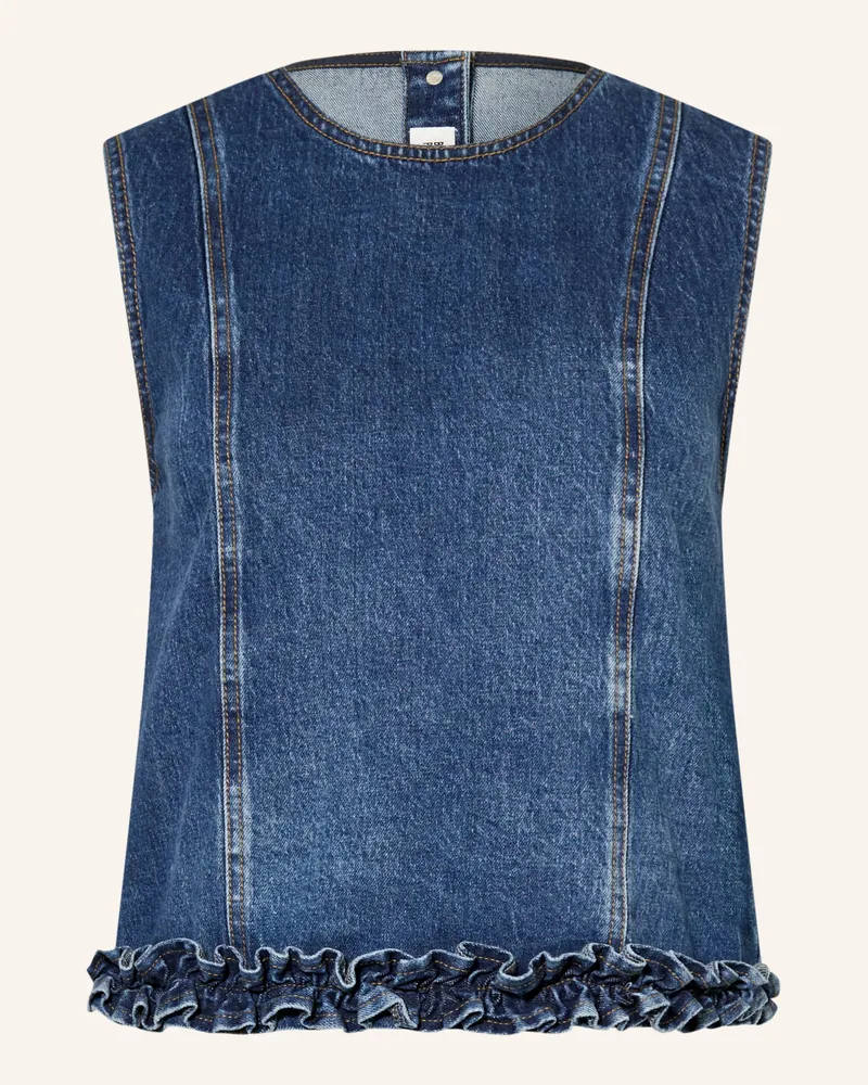 Baum und Pferdgarten Jeanstop Madie Mit Rüschen blau Dunkelblau
