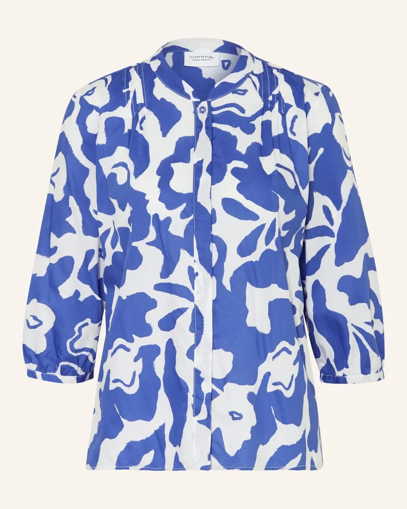 COMMA Bluse mit 3/4-Arm Blau