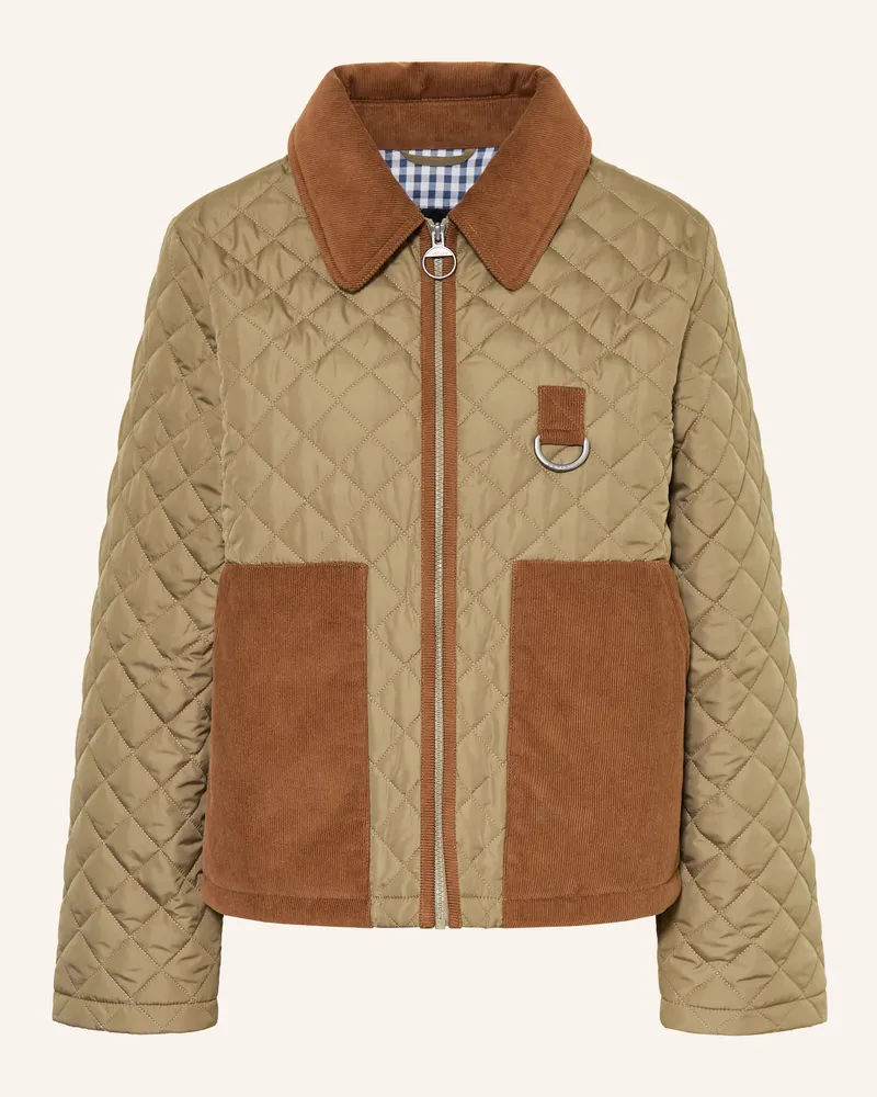 Barbour Steppjacke Aylesby gruen Oliv