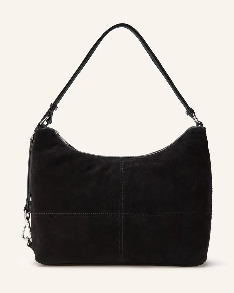 NÚNOO Schultertasche Rio schwarz Schwarz