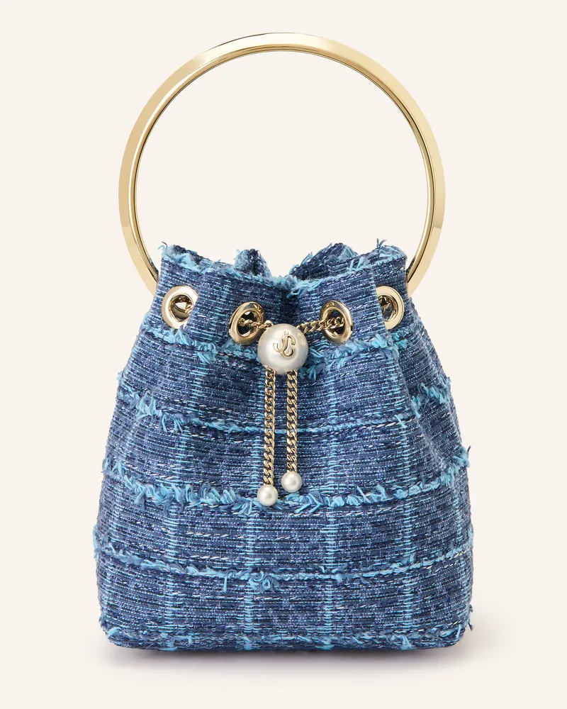 Jimmy Choo Beuteltasche Bon Bon Mit Schmuckperlen blau Hellblau