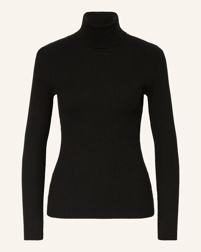 MARC AUREL Rollkragenpullover Schwarz