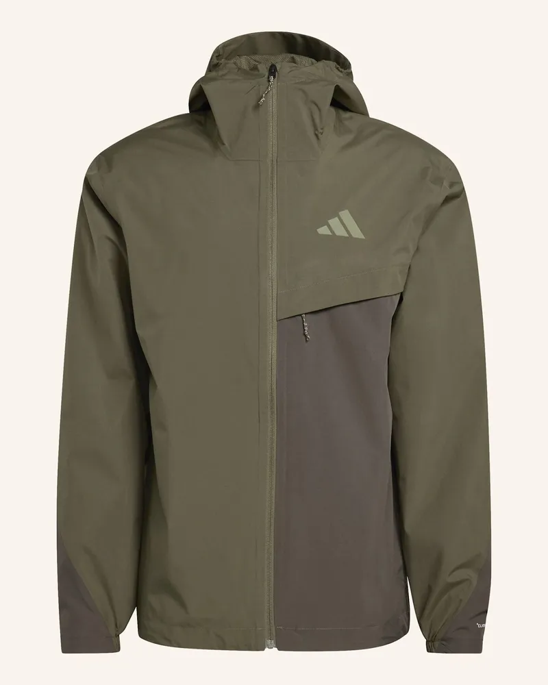 adidas Terrex Multi 2 Layer Climaproof Regenjacke gruen Grün