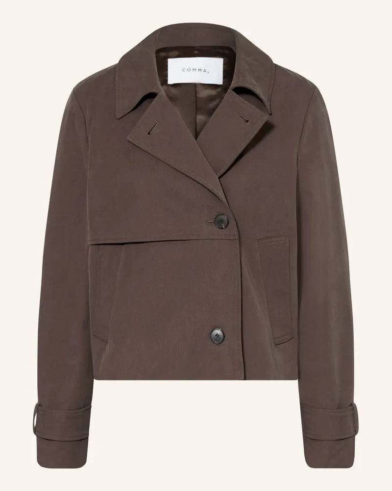 COMMA Kastenjacke braun Dunkelbraun