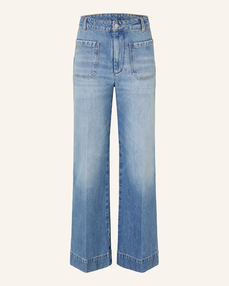 Victoria Beckham Wide Leg Jeans Alina blau 7671