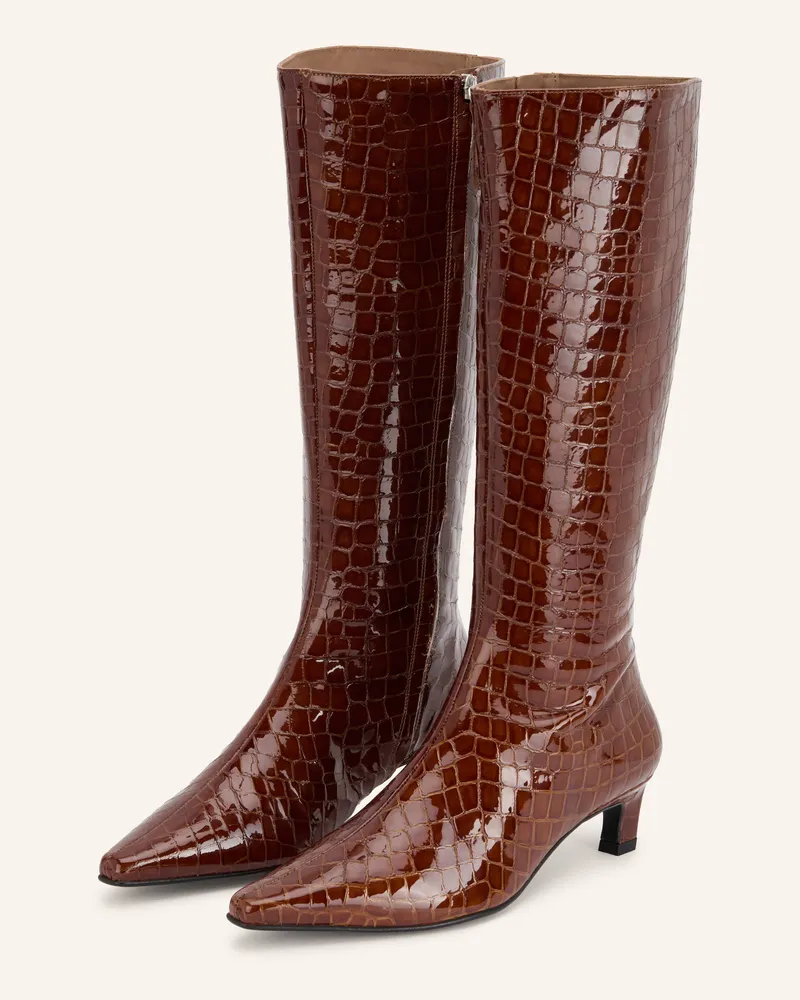 Alohas Lackstiefel Gema braun Braun