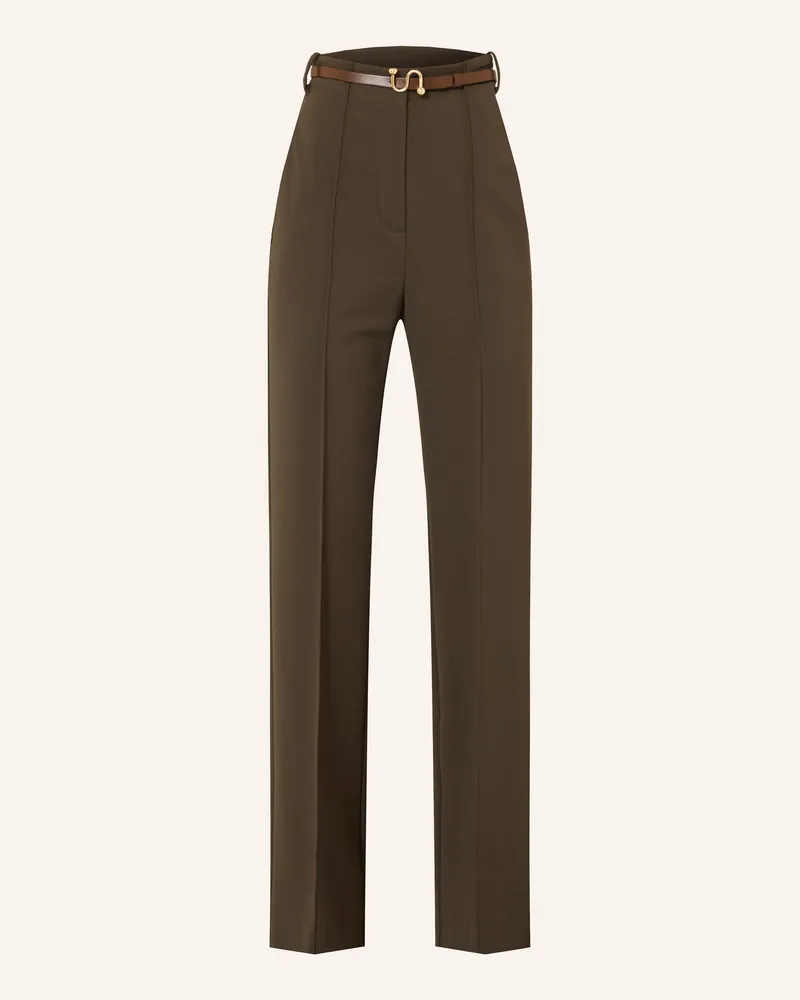 SPORTMAX Marlenehose Volonta Aus Jersey braun Dunkelbraun