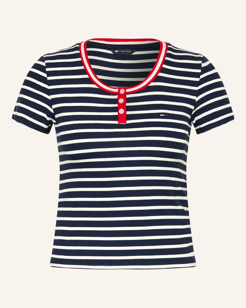 Tommy Hilfiger Henley-Shirt blau Dunkelblau
