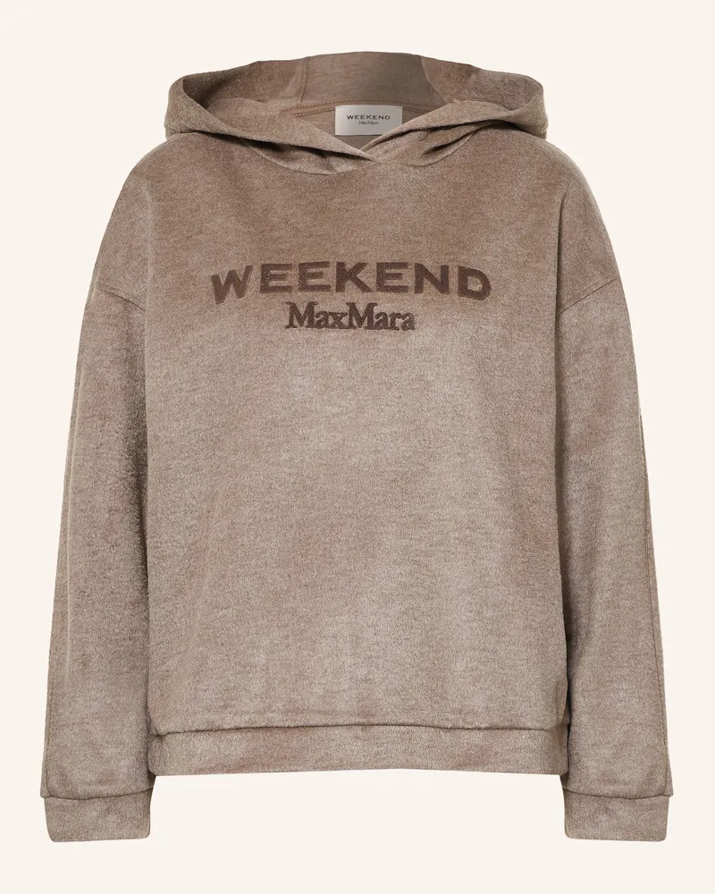 Max Mara Fleece-Hoodie Vetrino braun Braun