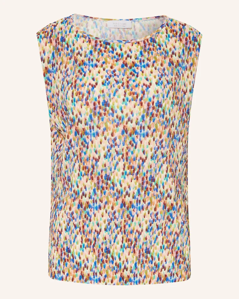 Rich&Royal Top mit Plissees Hellgrün