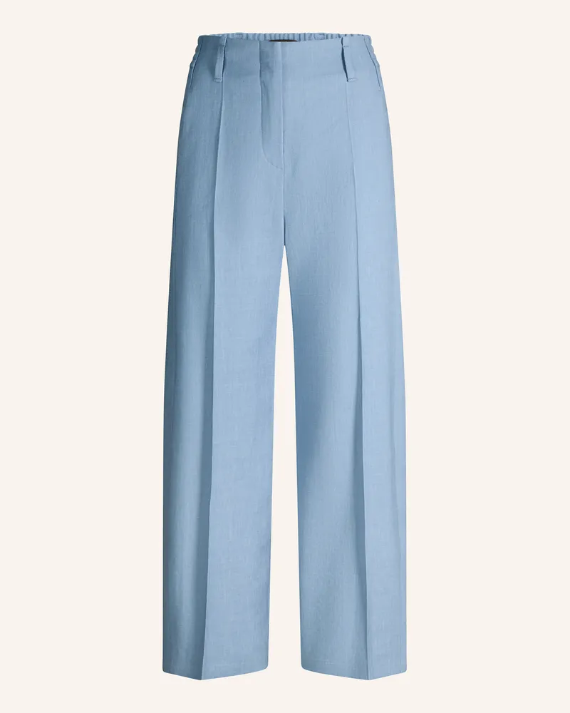 windsor. Bundfaltenhose blau Hellblau
