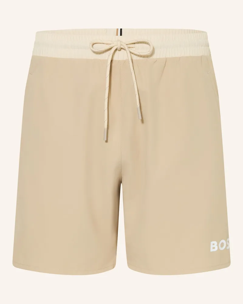 HUGO BOSS Badeshorts Starfish beige Beige
