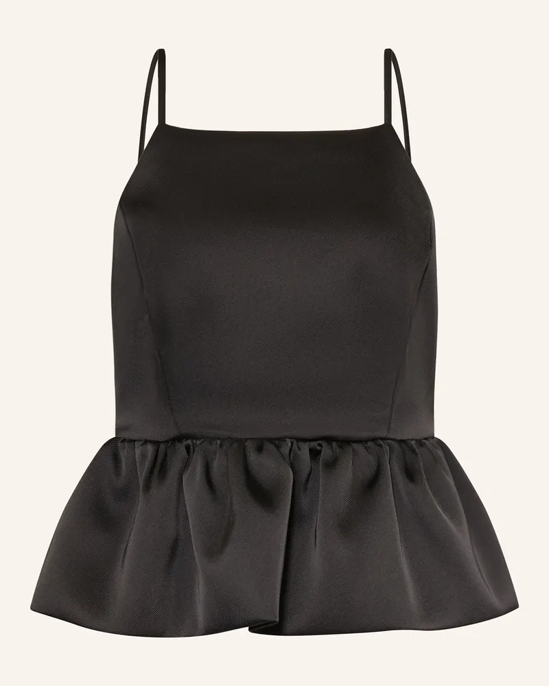 Sandro Satintop schwarz Schwarz