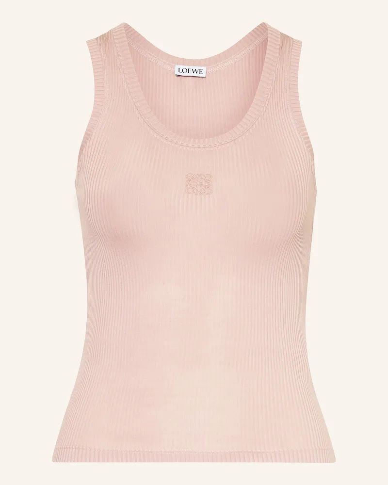 Loewe Seiden-Tanktop ANAGRAM Rosé