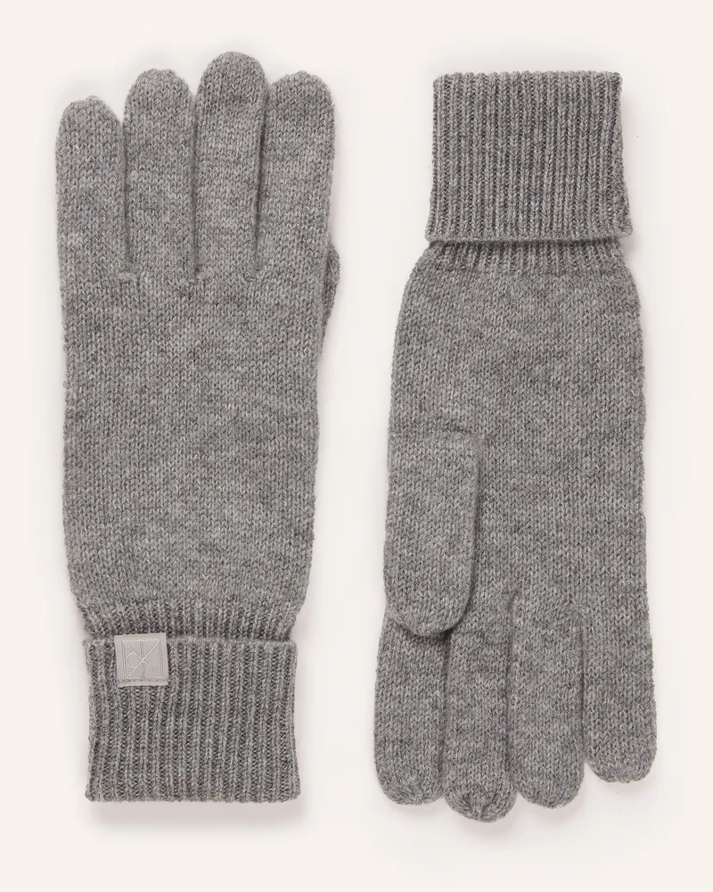 Calvin Klein Handschuhe aus Cashmere Grau
