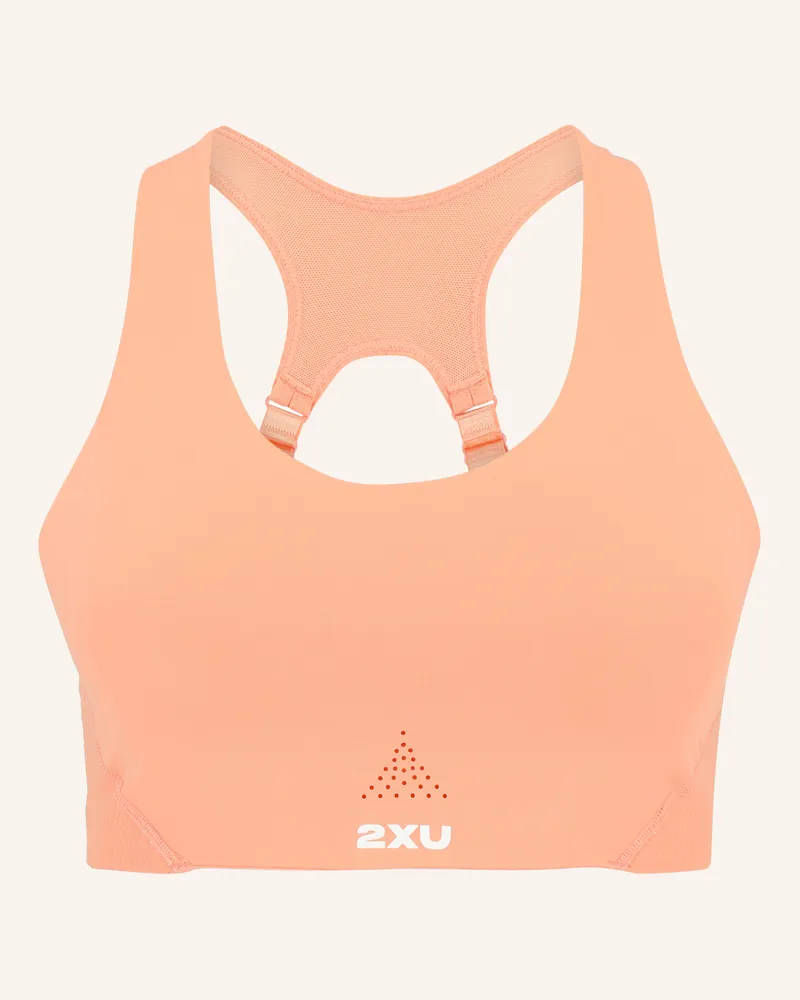 2XU Sport-BH AERO MESH MEDIUM IMPACT BRA Hellorange