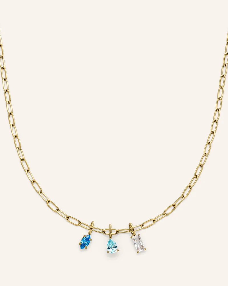 S.Oliver Halskette  Aus  Edelstahl gold Gold