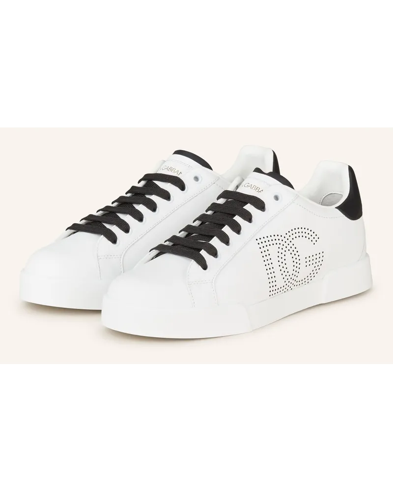 Dolce & Gabbana Sneaker - WEISS/ SCHWARZ Weiss