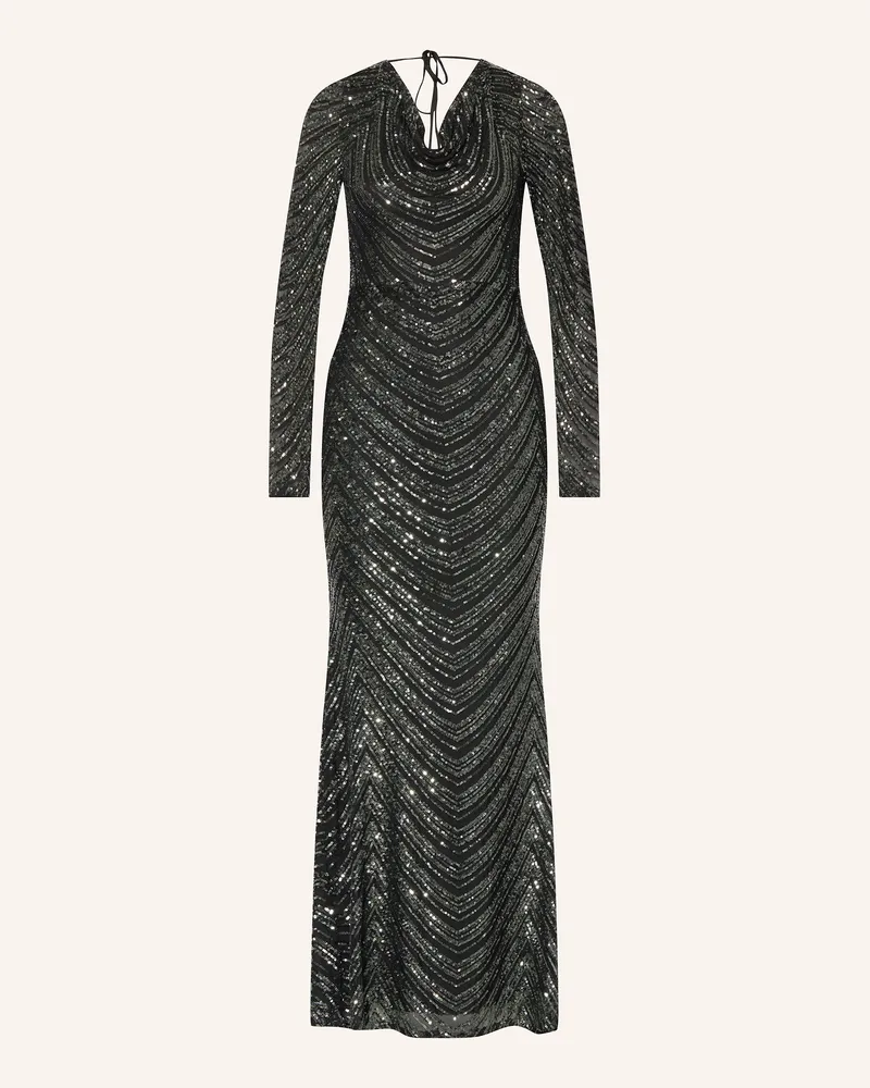 Lipsy  Abendkleid mit Pailletten Schwarz