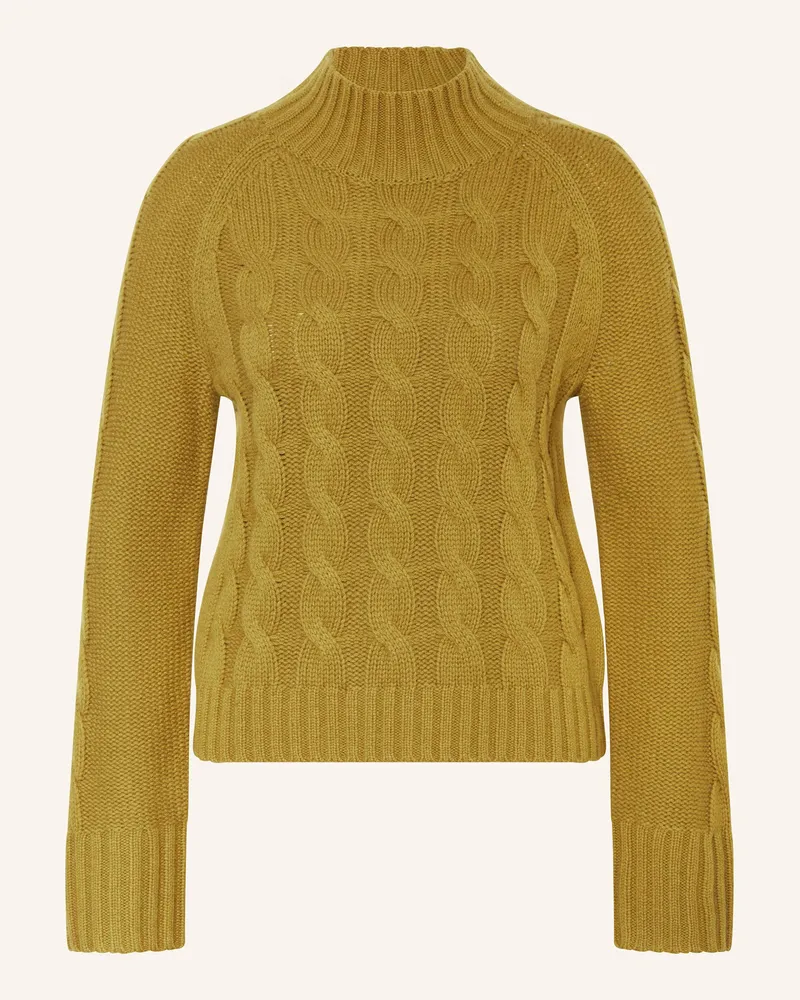 Darling Harbour Pullover Mit Cashmere gruen Goldgrün