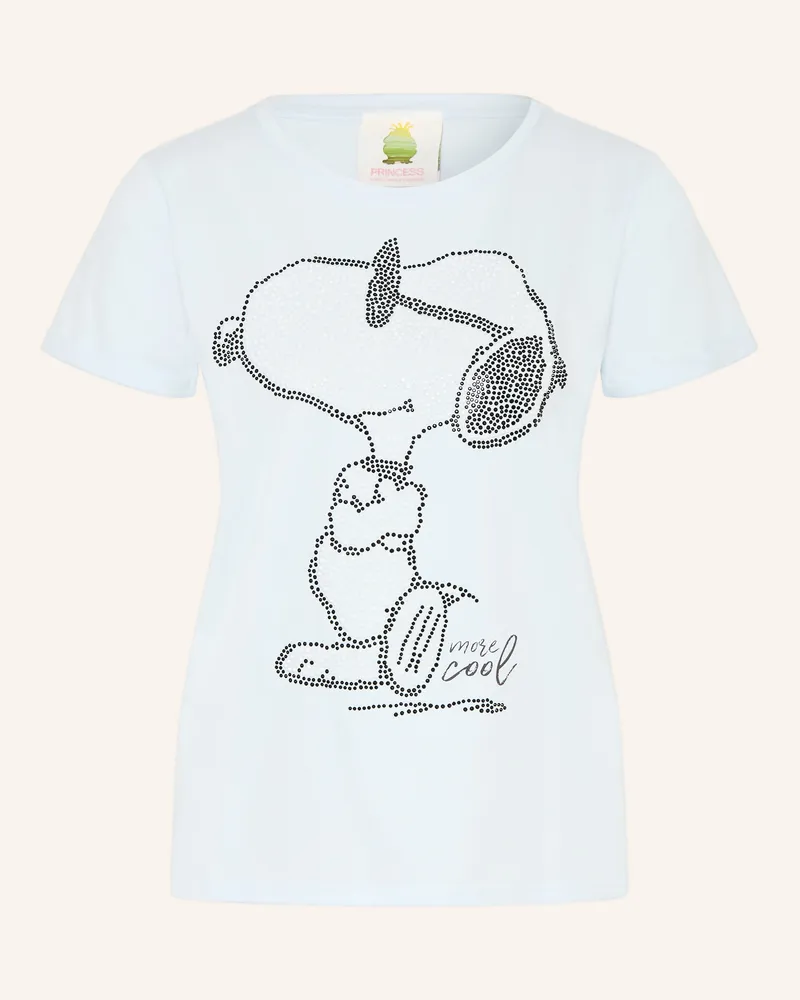 Princess goes Hollywood T-Shirt SNOOPY mit Schmucksteinen Hellblau