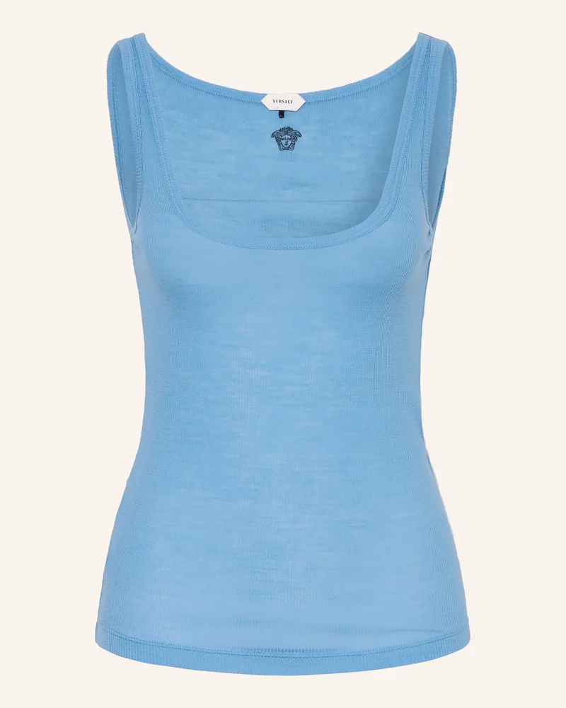 Versace Top blau Neonblau