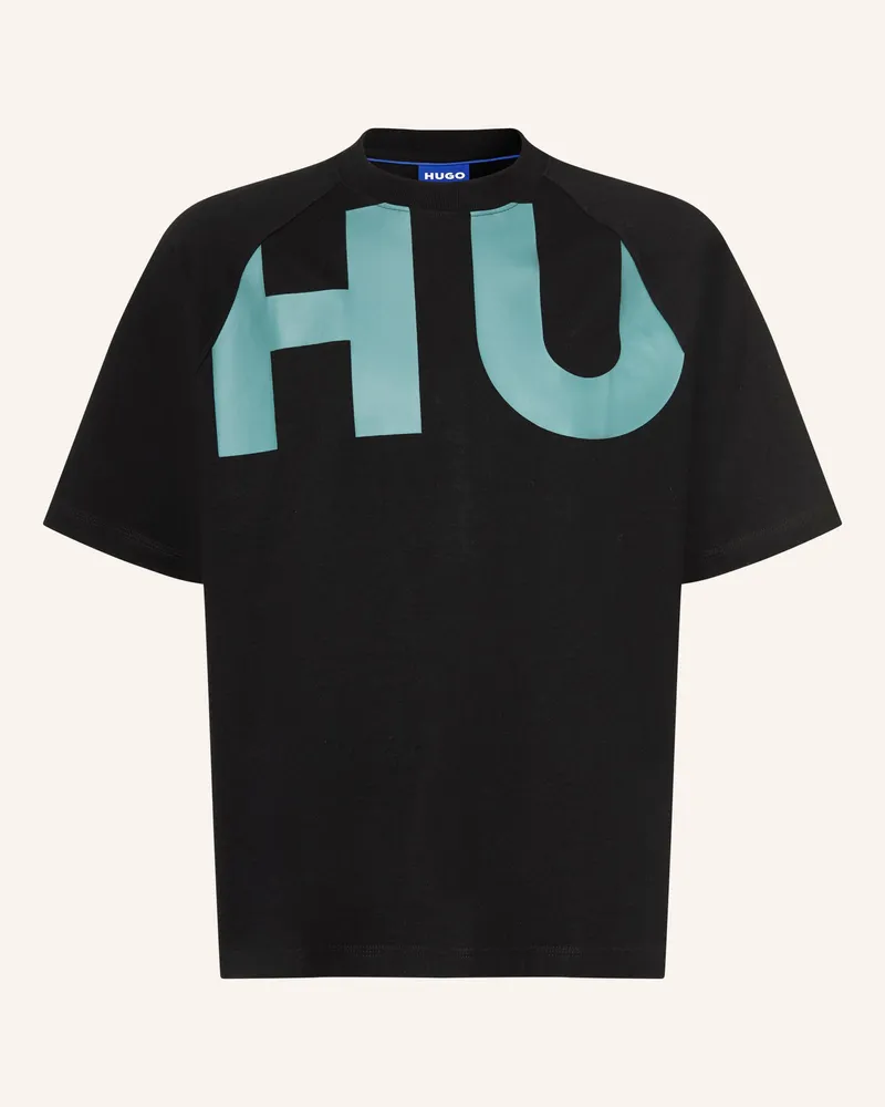 HUGO BOSS T-Shirt Nalftee schwarz Schwarz