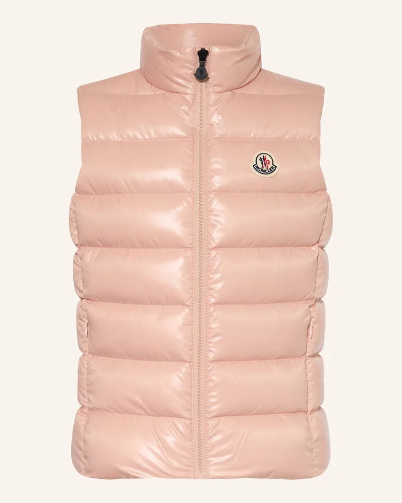 Moncler Daunenweste Ghany rosa Lachs