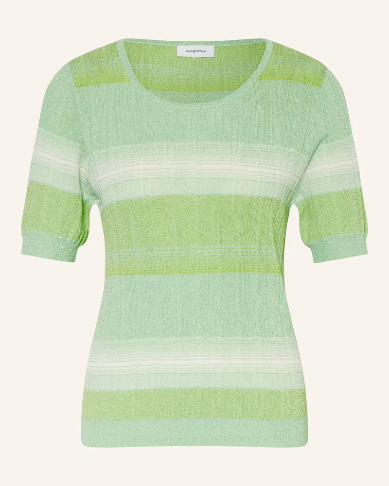 Darling Harbour Strickshirt Mit Glitzergarn gruen Grün