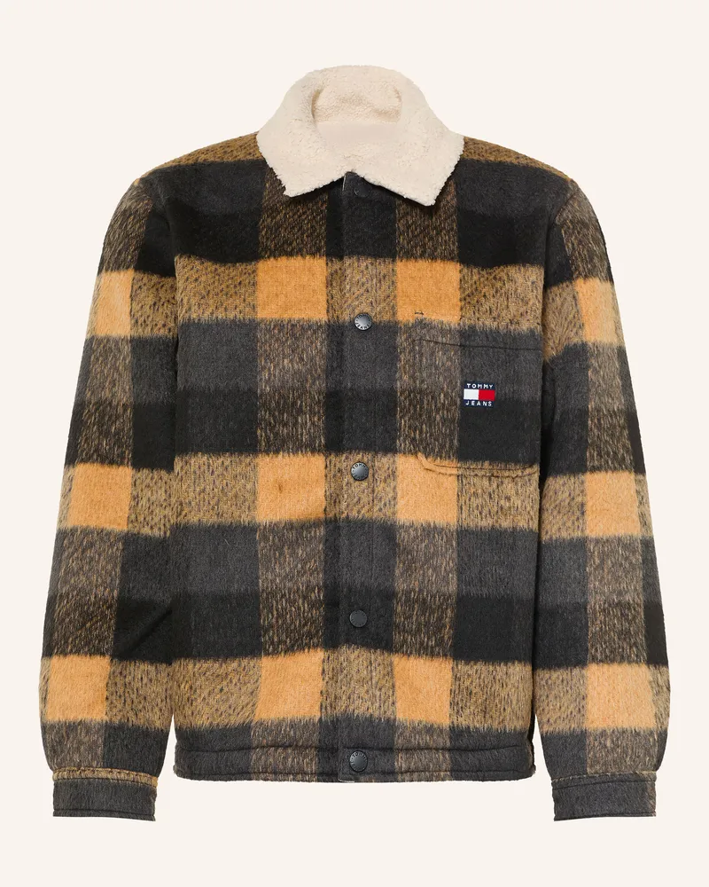 Tommy Hilfiger Overjacket Mit Teddyfell schwarz Schwarz
