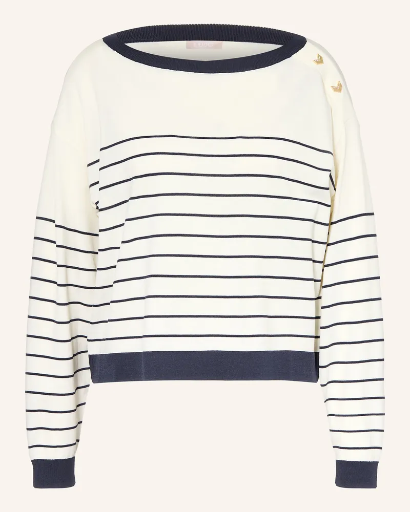 Liu Jo Pullover mit Schmucksteinen Dunkelblau