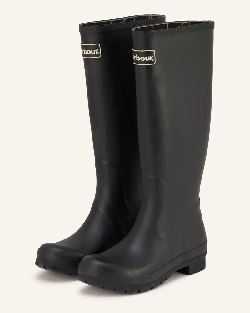Barbour Gummistiefel Abbey schwarz Schwarz