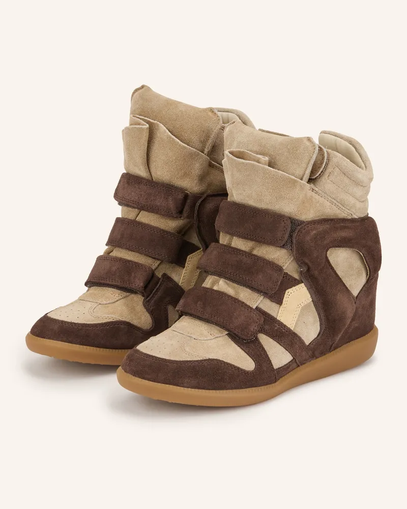 Isabel Marant Hightop-Sneaker Bekett braun Dunkelbraun