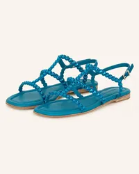 Kennel & Schmenger Sandalen HOLLY mit Schmucksteinen - PETROL Blau