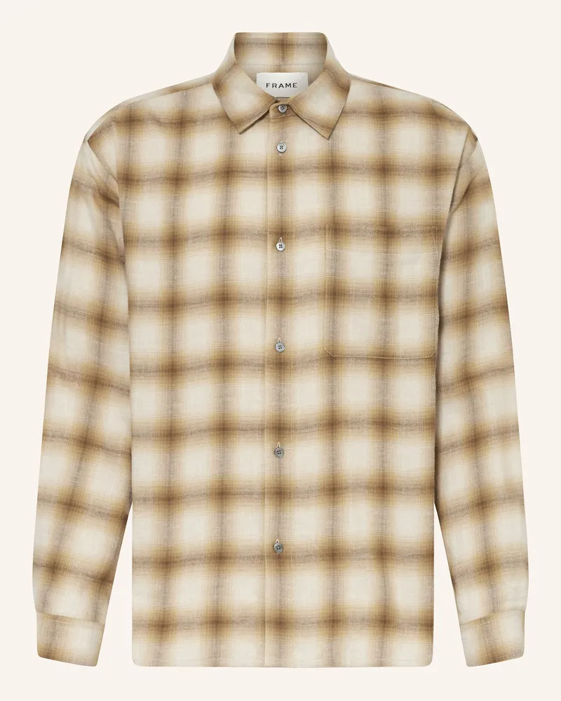 Frame Denim Hemd Comfort Fit beige Dunkelgelb