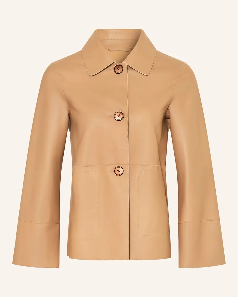 Milestone Lederjacke Msselma braun Hellbraun