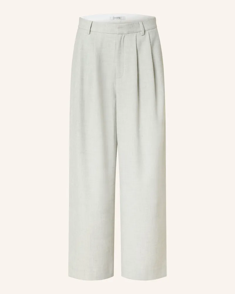 Gestuz Marlenehose Gzwiana grau Ecru