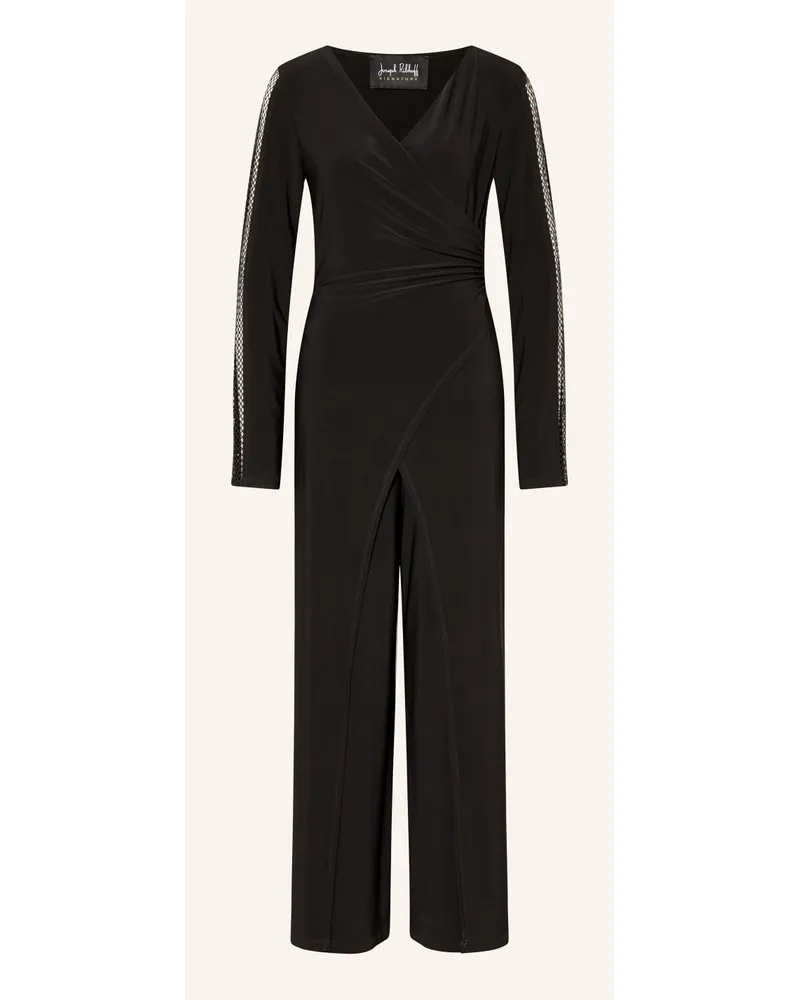 Joseph Ribkoff Jersey-Jumpsuit mit Schmucksteinen Schwarz