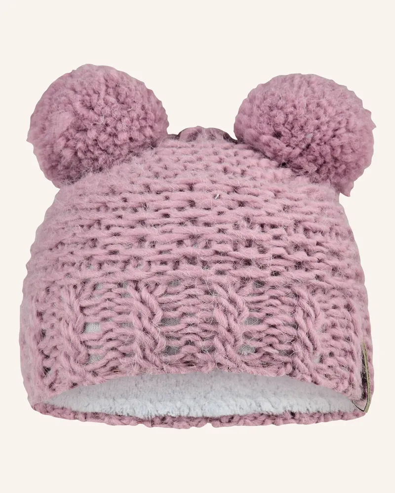Sterntaler Bommelmütze Struktur Rosa
