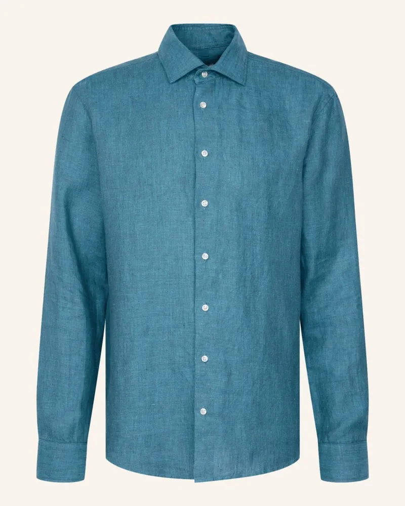 Seidensticker Leinenhemd Regular Fit blau Türkis