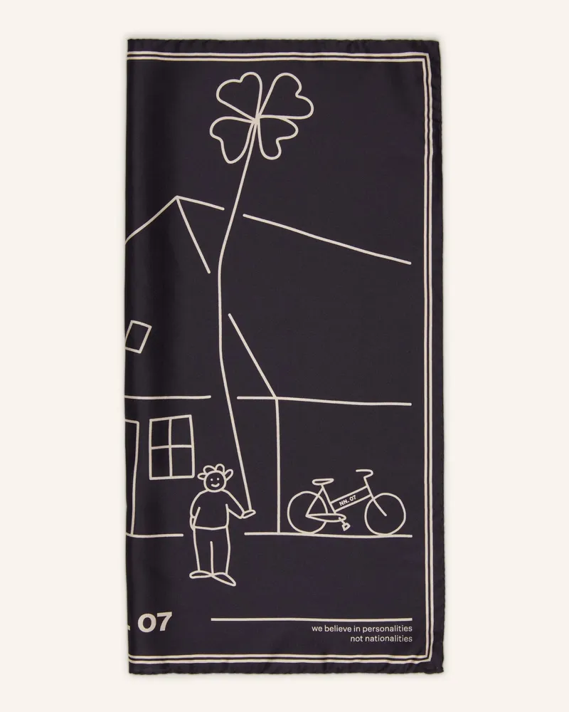 NN 07 Seidentuch schwarz Schwarz