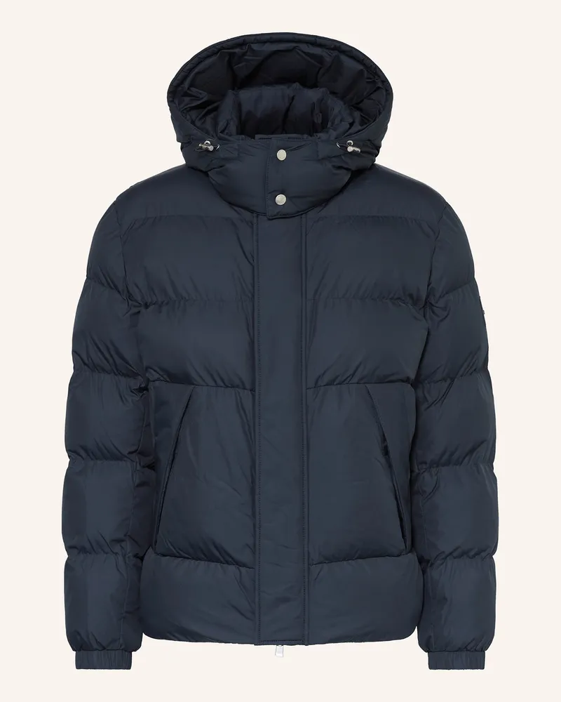 HUGO BOSS Steppjacke CORBINIAN mit abnehmbarer Kapuze Dunkelblau