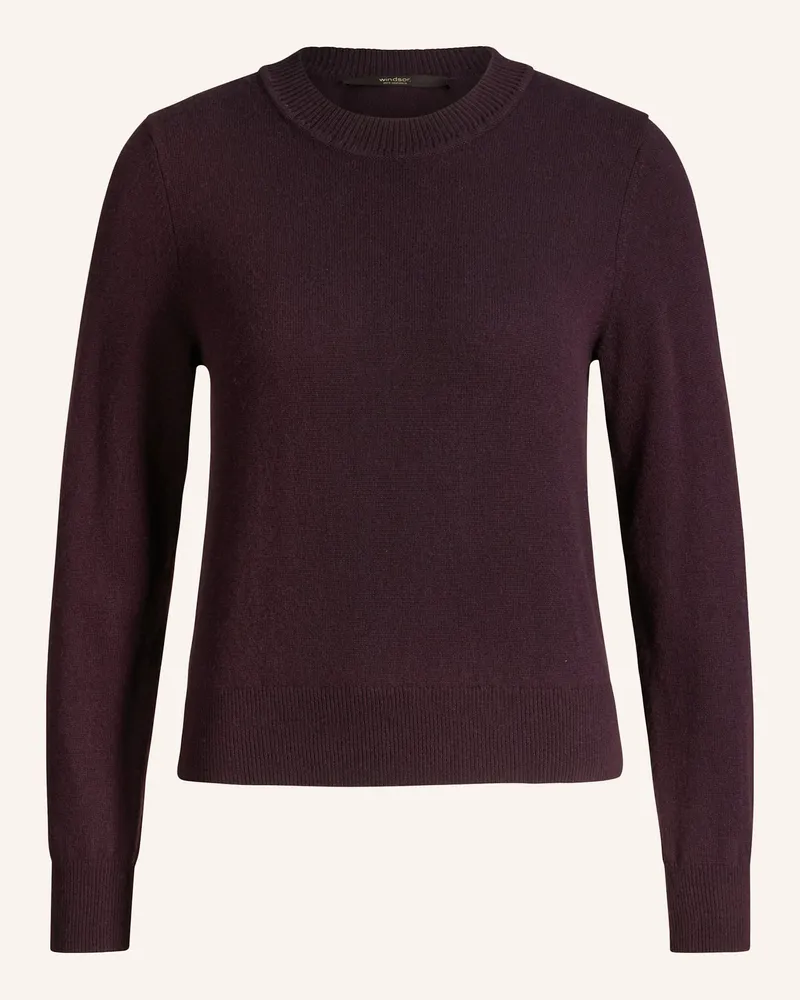 windsor. Cashmere-Pullover rot Dunkelrot