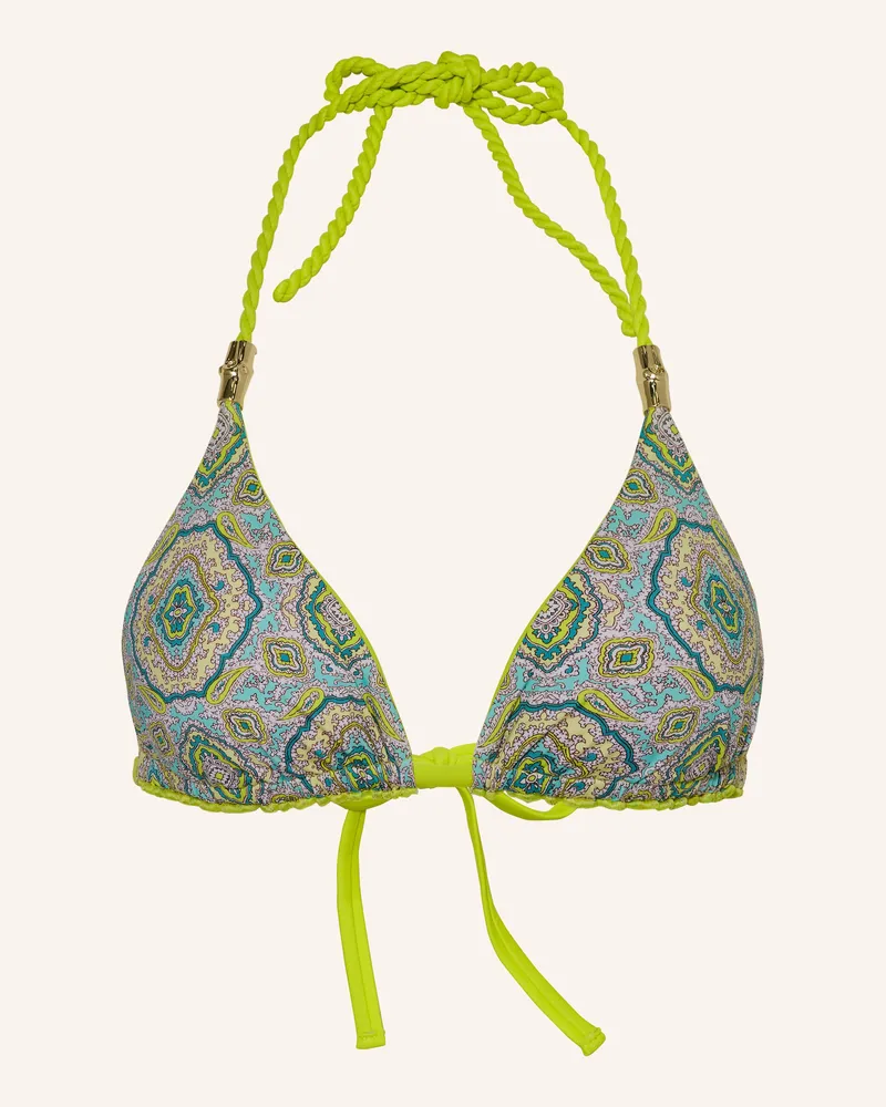 Heidi Klein Triangel-Bikini-Top HACIENDA zum Wenden Hellgrün