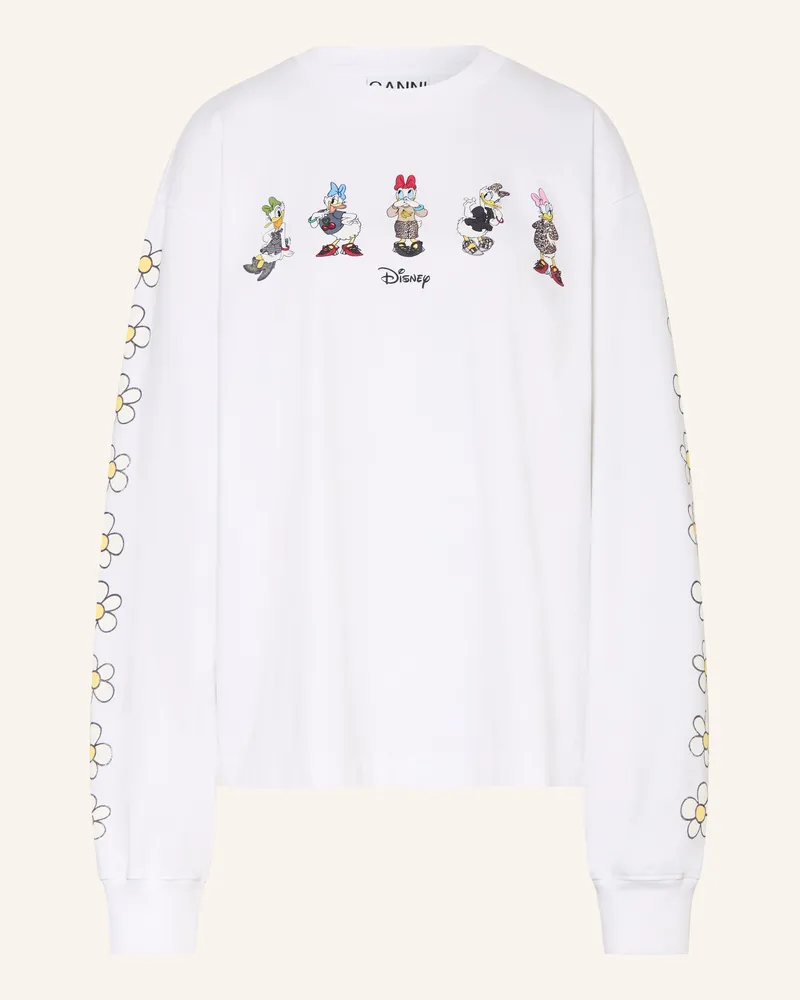 Ganni Sweatshirt Weiss